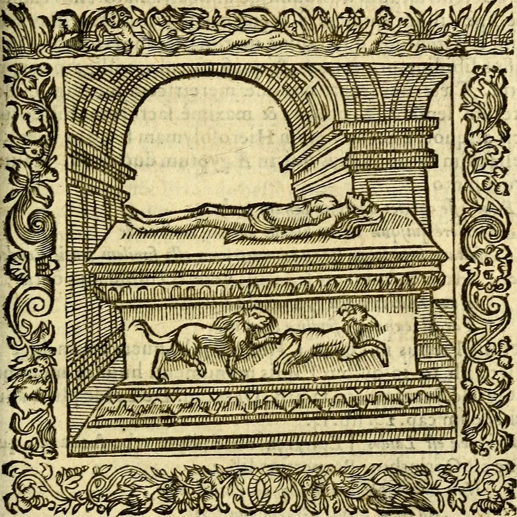 An illustration from Omnia Andreae Alciati v.c. emblemata, cum commentariis, quibus emblematum aperta origine mens auctoris explicatur, & obscura omnia, dubiáque illustrantur Adiectae ad calcem Notae posteriores, 1589, leaf 318