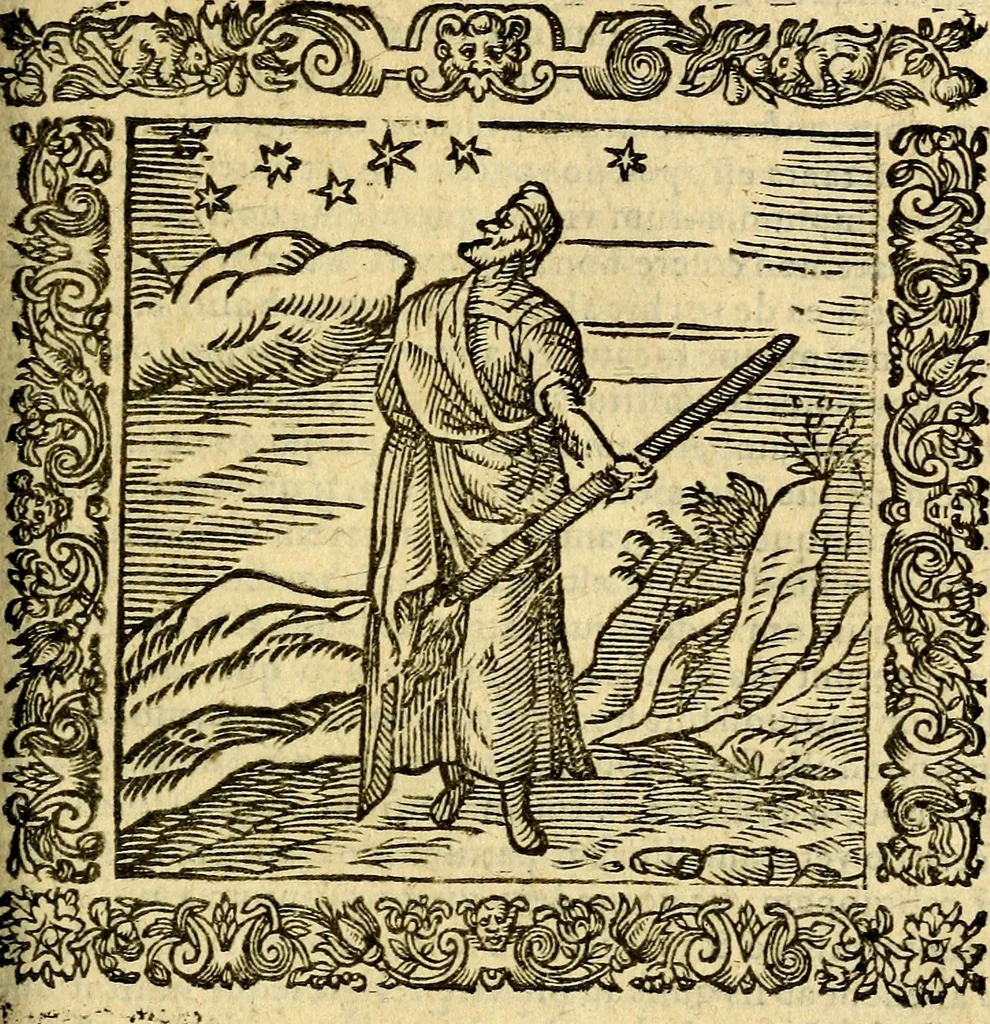 An illustration from Omnia Andreae Alciati v.c. emblemata, cum commentariis, quibus emblematum aperta origine mens auctoris explicatur, & obscura omnia, dubiáque illustrantur Adiectae ad calcem Notae posteriores, 1589, leaf 332