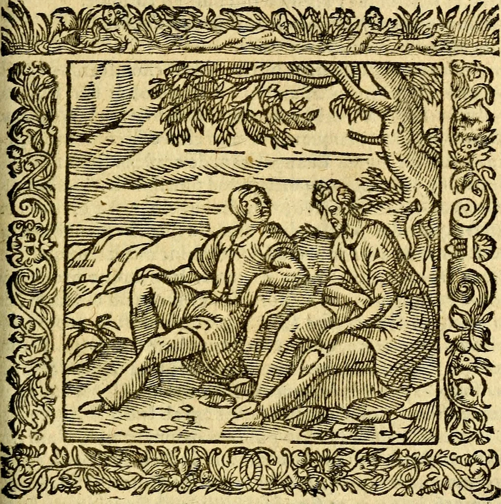 An illustration from Omnia Andreae Alciati v.c. emblemata, cum commentariis, quibus emblematum aperta origine mens auctoris explicatur, & obscura omnia, dubiáque illustrantur Adiectae ad calcem Notae posteriores, 1589, leaf 336