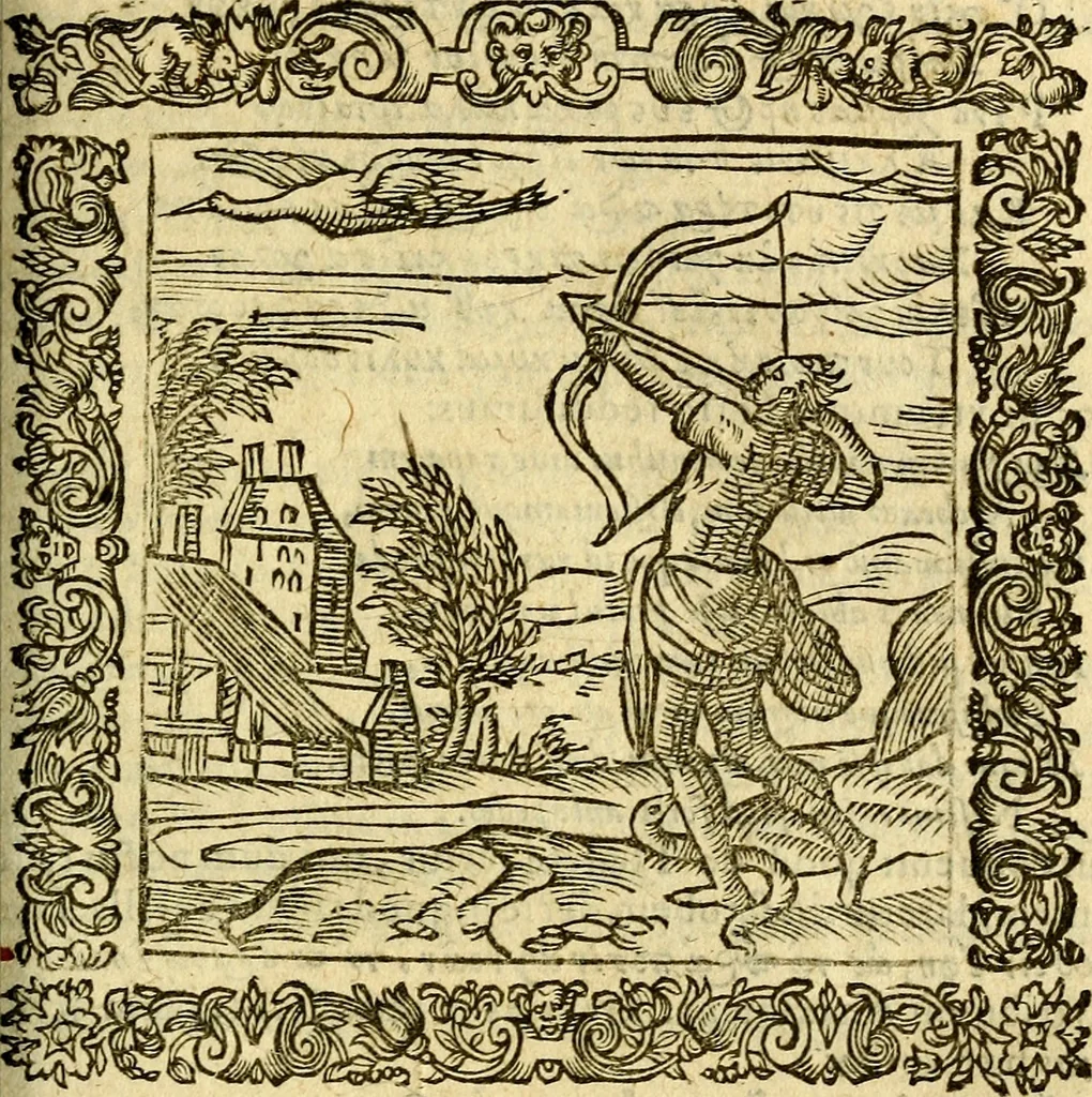 An illustration from Omnia Andreae Alciati v.c. emblemata, cum commentariis, quibus emblematum aperta origine mens auctoris explicatur, & obscura omnia, dubiáque illustrantur Adiectae ad calcem Notae posteriores, 1589, leaf 400