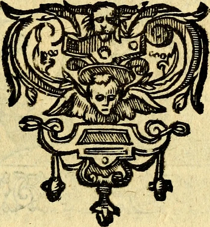 An illustration from Omnia Andreae Alciati v.c. emblemata, cum commentariis, quibus emblematum aperta origine mens auctoris explicatur, & obscura omnia, dubiáque illustrantur Adiectae ad calcem Notae posteriores, 1589, leaf 454
