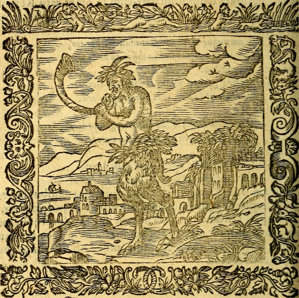 An illustration from Omnia Andreae Alciati v.c. emblemata, cum commentariis, quibus emblematum aperta origine mens auctoris explicatur, & obscura omnia, dubiáque illustrantur Adiectae ad calcem Notae posteriores, 1589, leaf 471