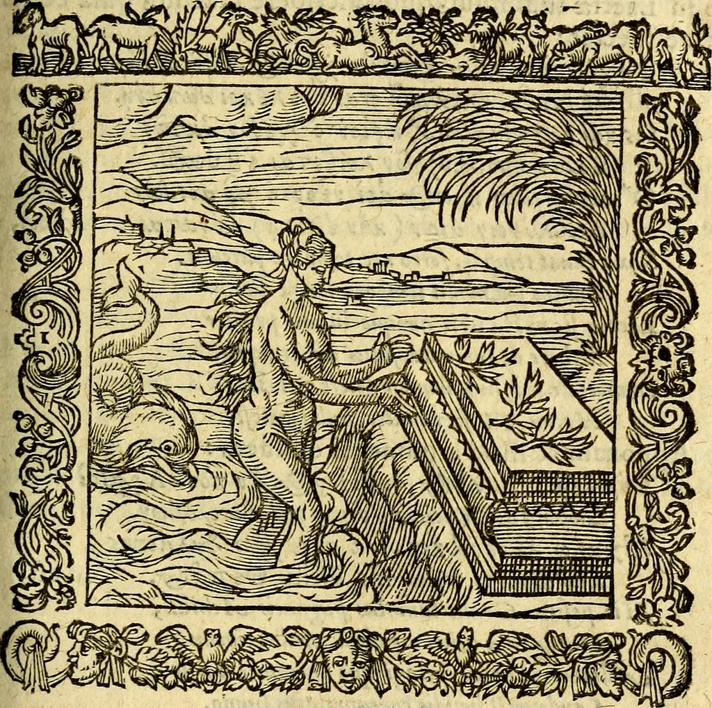An illustration from Omnia Andreae Alciati v.c. emblemata, cum commentariis, quibus emblematum aperta origine mens auctoris explicatur, & obscura omnia, dubiáque illustrantur Adiectae ad calcem Notae posteriores, 1589, leaf 512