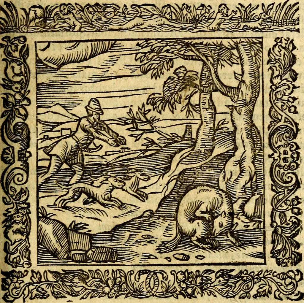 An illustration from Omnia Andreae Alciati v.c. emblemata, cum commentariis, quibus emblematum aperta origine mens auctoris explicatur, & obscura omnia, dubiáque illustrantur Adiectae ad calcem Notae posteriores, 1589, leaf 566