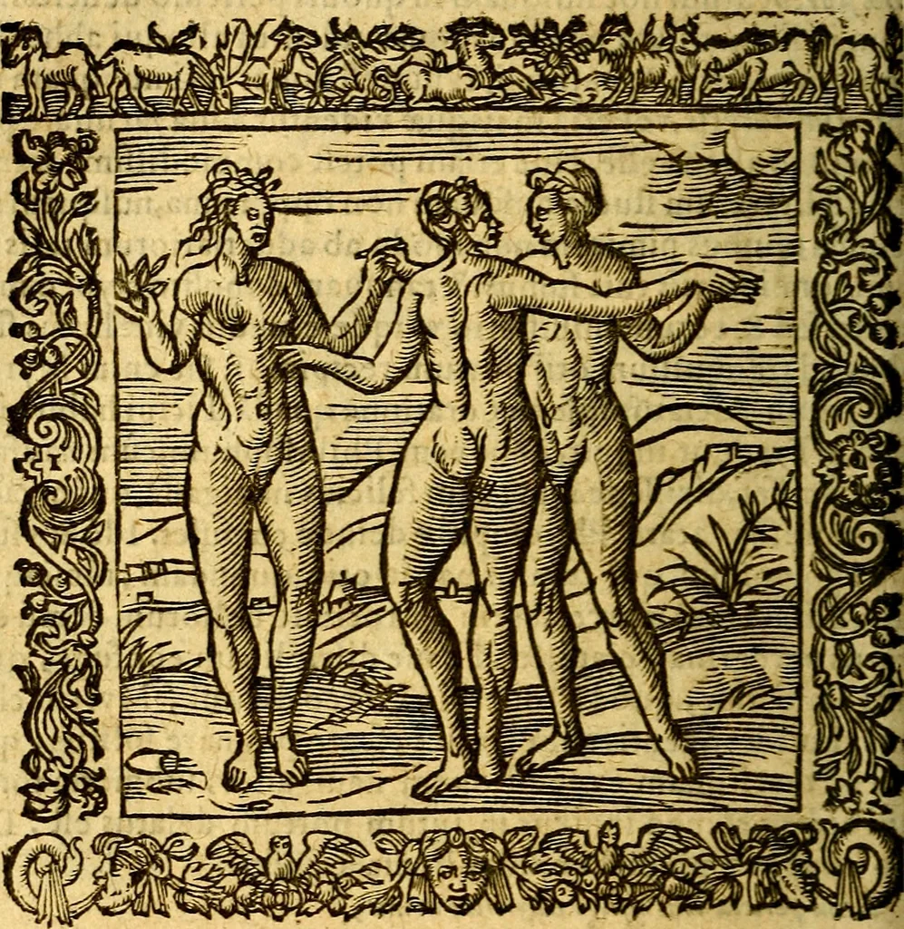 An illustration from Omnia Andreae Alciati v.c. emblemata, cum commentariis, quibus emblematum aperta origine mens auctoris explicatur, & obscura omnia, dubiáque illustrantur Adiectae ad calcem Notae posteriores, 1589, leaf 591