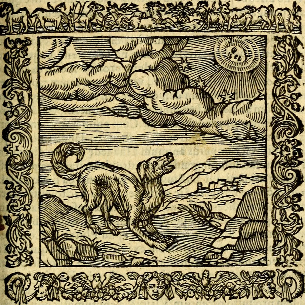 An illustration from Omnia Andreae Alciati v.c. emblemata, cum commentariis, quibus emblematum aperta origine mens auctoris explicatur, & obscura omnia, dubiáque illustrantur Adiectae ad calcem Notae posteriores, 1589, leaf 598