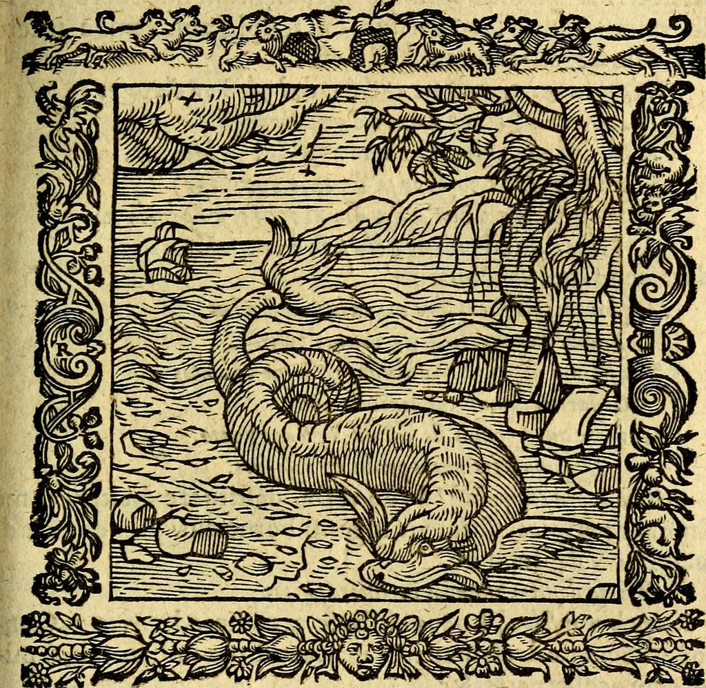 An illustration from Omnia Andreae Alciati v.c. emblemata, cum commentariis, quibus emblematum aperta origine mens auctoris explicatur, & obscura omnia, dubiáque illustrantur Adiectae ad calcem Notae posteriores, 1589, leaf 604