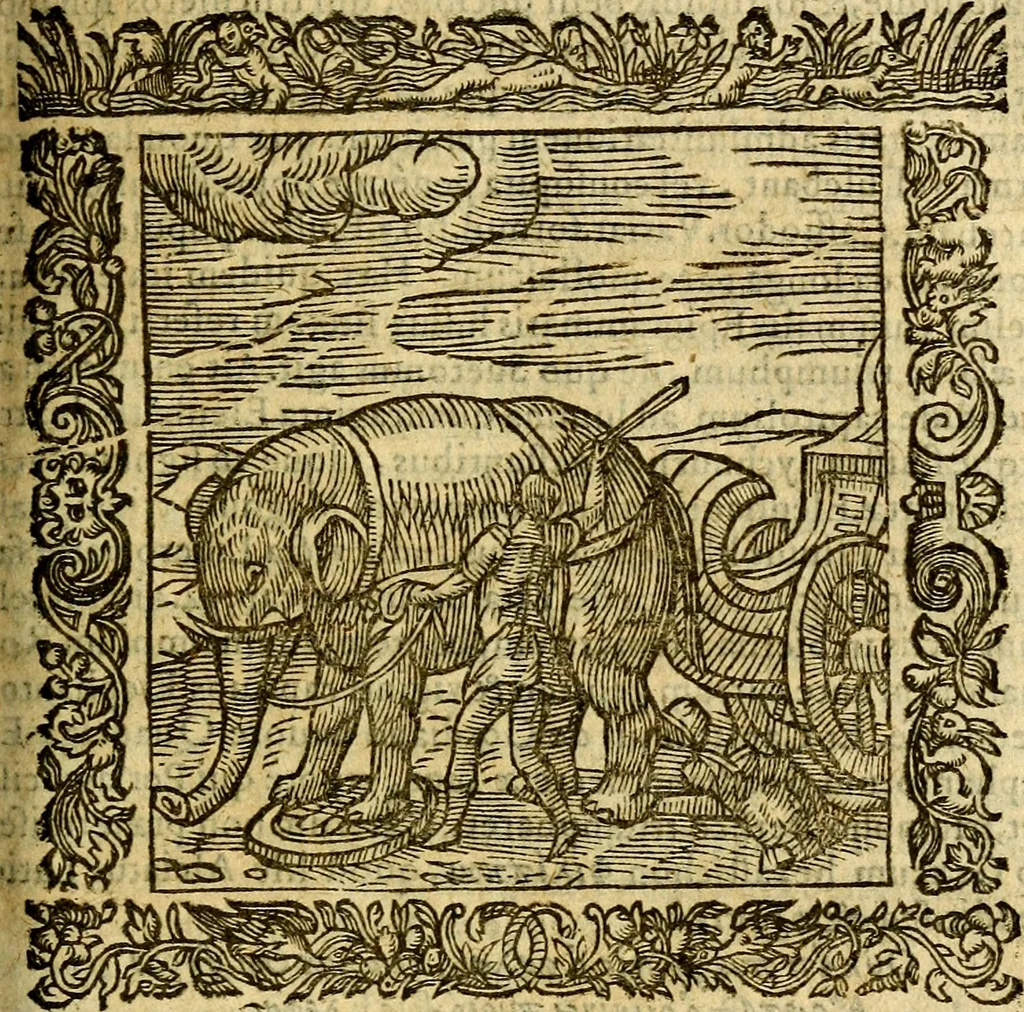 An illustration from Omnia Andreae Alciati v.c. emblemata, cum commentariis, quibus emblematum aperta origine mens auctoris explicatur, & obscura omnia, dubiáque illustrantur Adiectae ad calcem Notae posteriores, 1589, leaf 632