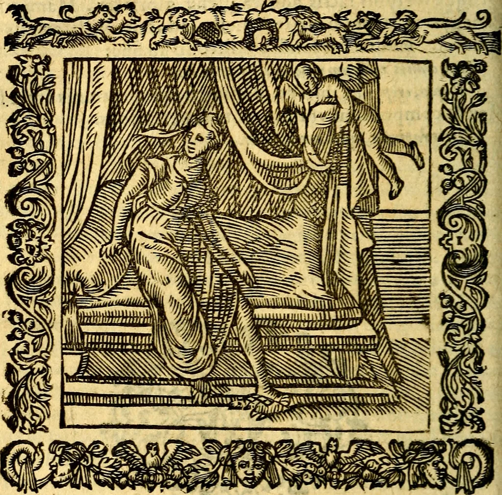 An illustration from Omnia Andreae Alciati v.c. emblemata, cum commentariis, quibus emblematum aperta origine mens auctoris explicatur, & obscura omnia, dubiáque illustrantur Adiectae ad calcem Notae posteriores, 1589, leaf 699