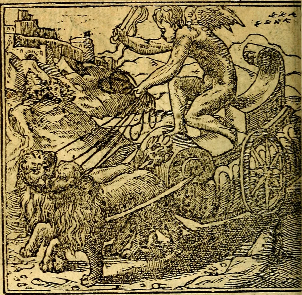 An illustration from Omnia D. And. Alciati emblemata : ad quae singula, praeter concinnas acutásque inscriptiones, lepidas & expressas imagines, ac caetera omnia, quae prioribus nostris editionibus cúm ad eorum distinctionem, tum ad ornatum & correctionem adhibita continebantur, : nunc primùm perelegantia persubtiliáq[ue] adiecta sunt epimuthia, quibus emblematum amplitudo quaecunq[ue] in iis dubia sunt aut obscura, tanquam perspicuis illustrantur, 1566, leaf 125