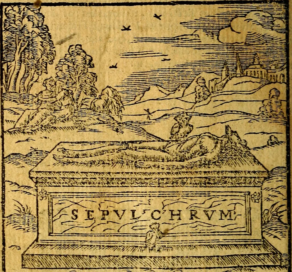 An illustration from Omnia D. And. Alciati emblemata : ad quae singula, praeter concinnas acutásque inscriptiones, lepidas & expressas imagines, ac caetera omnia, quae prioribus nostris editionibus cúm ad eorum distinctionem, tum ad ornatum & correctionem adhibita continebantur, : nunc primùm perelegantia persubtiliáq[ue] adiecta sunt epimuthia, quibus emblematum amplitudo quaecunq[ue] in iis dubia sunt aut obscura, tanquam perspicuis illustrantur, 1566, leaf 139