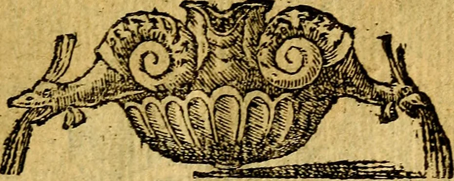 An illustration from Omnia D. And. Alciati emblemata : ad quae singula, praeter concinnas acutásque inscriptiones, lepidas & expressas imagines, ac caetera omnia, quae prioribus nostris editionibus cúm ad eorum distinctionem, tum ad ornatum & correctionem adhibita continebantur, : nunc primùm perelegantia persubtiliáq[ue] adiecta sunt epimuthia, quibus emblematum amplitudo quaecunq[ue] in iis dubia sunt aut obscura, tanquam perspicuis illustrantur, 1566, leaf 144