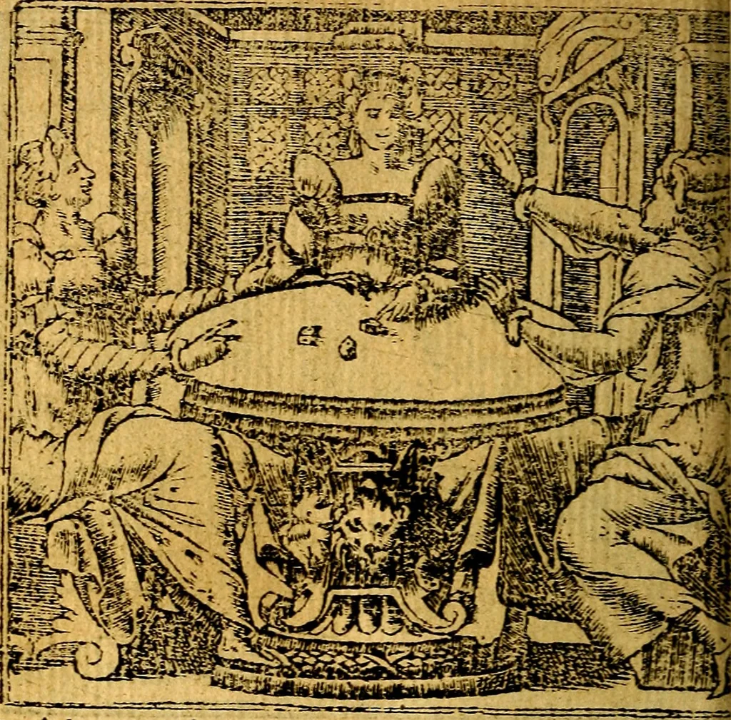 An illustration from Omnia D. And. Alciati emblemata : ad quae singula, praeter concinnas acutásque inscriptiones, lepidas & expressas imagines, ac caetera omnia, quae prioribus nostris editionibus cúm ad eorum distinctionem, tum ad ornatum & correctionem adhibita continebantur, : nunc primùm perelegantia persubtiliáq[ue] adiecta sunt epimuthia, quibus emblematum amplitudo quaecunq[ue] in iis dubia sunt aut obscura, tanquam perspicuis illustrantur, 1566, leaf 155
