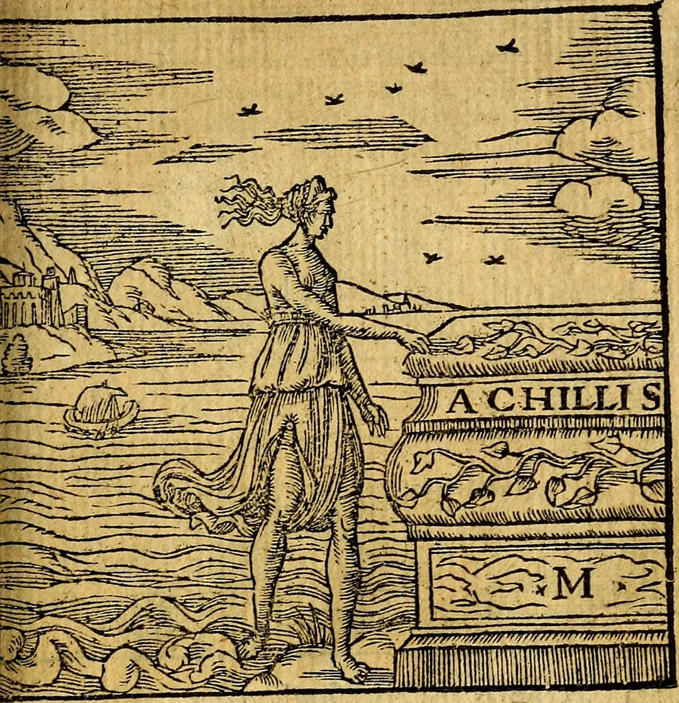 An illustration from Omnia D. And. Alciati emblemata : ad quae singula, praeter concinnas acutásque inscriptiones, lepidas & expressas imagines, ac caetera omnia, quae prioribus nostris editionibus cúm ad eorum distinctionem, tum ad ornatum & correctionem adhibita continebantur, : nunc primùm perelegantia persubtiliáq[ue] adiecta sunt epimuthia, quibus emblematum amplitudo quaecunq[ue] in iis dubia sunt aut obscura, tanquam perspicuis illustrantur, 1566, leaf 162
