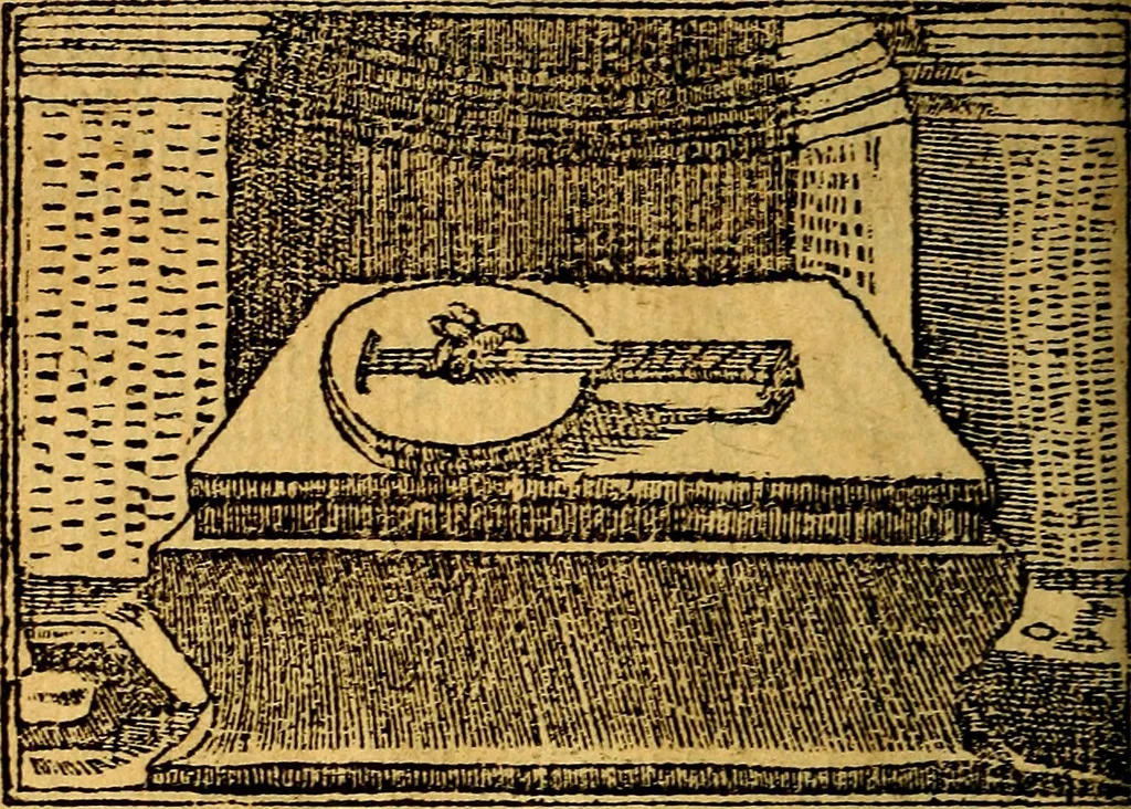 An illustration from Omnia D. And. Alciati emblemata : ad quae singula, praeter concinnas acutásque inscriptiones, lepidas & expressas imagines, ac caetera omnia, quae prioribus nostris editionibus cúm ad eorum distinctionem, tum ad ornatum & correctionem adhibita continebantur, : nunc primùm perelegantia persubtiliáq[ue] adiecta sunt epimuthia, quibus emblematum amplitudo quaecunq[ue] in iis dubia sunt aut obscura, tanquam perspicuis illustrantur, 1566, leaf 223