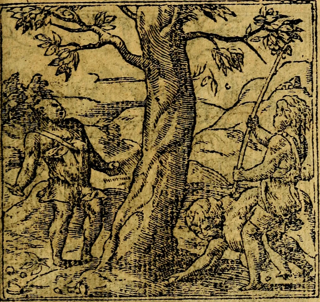 An illustration from Omnia D. And. Alciati emblemata : ad quae singula, praeter concinnas acutásque inscriptiones, lepidas & expressas imagines, ac caetera omnia, quae prioribus nostris editionibus cúm ad eorum distinctionem, tum ad ornatum & correctionem adhibita continebantur, : nunc primùm perelegantia persubtiliáq[ue] adiecta sunt epimuthia, quibus emblematum amplitudo quaecunq[ue] in iis dubia sunt aut obscura, tanquam perspicuis illustrantur, 1566, leaf 234