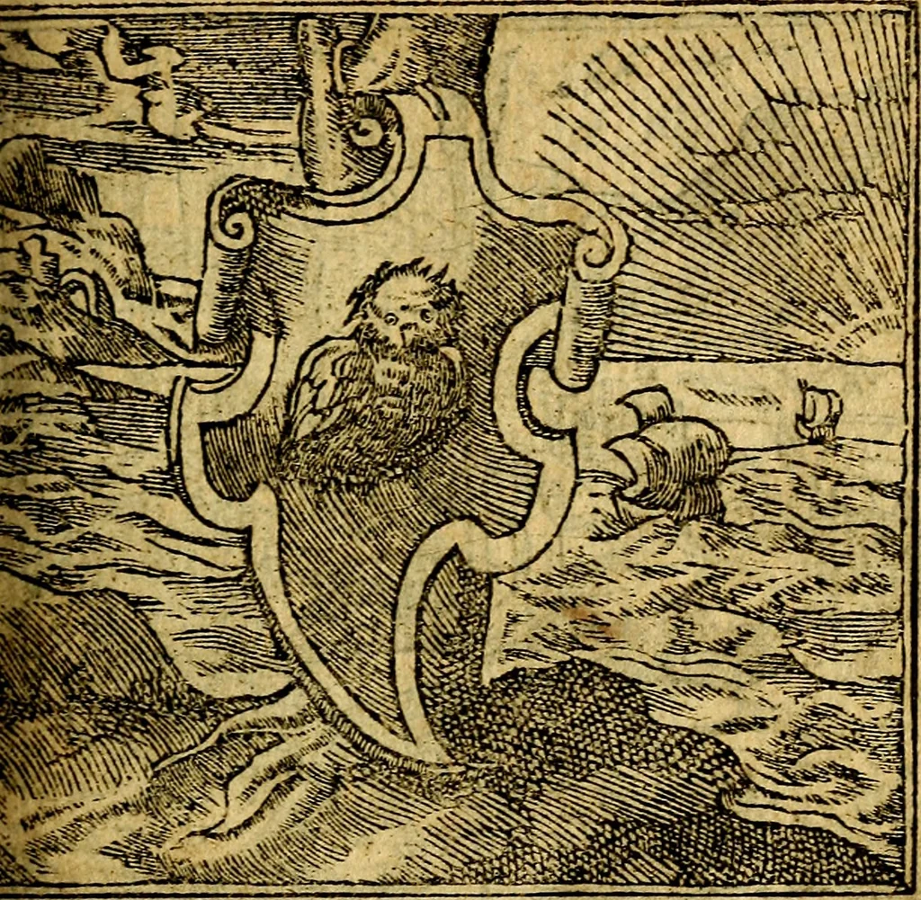 An illustration from Omnia D. And. Alciati emblemata : ad quae singula, praeter concinnas acutásque inscriptiones, lepidas & expressas imagines, ac caetera omnia, quae prioribus nostris editionibus cúm ad eorum distinctionem, tum ad ornatum & correctionem adhibita continebantur, : nunc primùm perelegantia persubtiliáq[ue] adiecta sunt epimuthia, quibus emblematum amplitudo quaecunq[ue] in iis dubia sunt aut obscura, tanquam perspicuis illustrantur, 1566, leaf 34