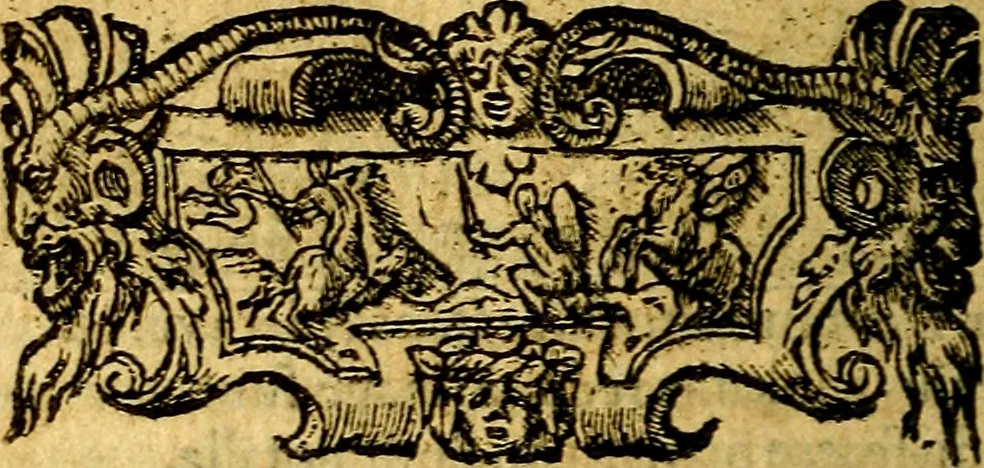 An illustration from Omnia D. And. Alciati emblemata : ad quae singula, praeter concinnas acutásque inscriptiones, lepidas & expressas imagines, ac caetera omnia, quae prioribus nostris editionibus cúm ad eorum distinctionem, tum ad ornatum & correctionem adhibita continebantur, : nunc primùm perelegantia persubtiliáq[ue] adiecta sunt epimuthia, quibus emblematum amplitudo quaecunq[ue] in iis dubia sunt aut obscura, tanquam perspicuis illustrantur, 1566, leaf 61