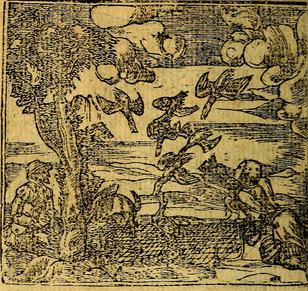 An illustration from Omnia D. And. Alciati emblemata : ad quae singula, praeter concinnas acutásque inscriptiones, lepidas & expressas imagines, ac caetera omnia, quae prioribus nostris editionibus cúm ad eorum distinctionem, tum ad ornatum & correctionem adhibita continebantur, : nunc primùm perelegantia persubtiliáq[ue] adiecta sunt epimuthia, quibus emblematum amplitudo quaecunq[ue] in iis dubia sunt aut obscura, tanquam perspicuis illustrantur, 1566, leaf 67