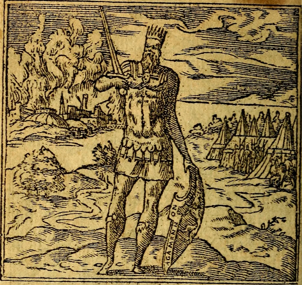 An illustration from Omnia D. And. Alciati emblemata : ad quae singula, praeter concinnas acutásque inscriptiones, lepidas & expressas imagines, ac caetera omnia, quae prioribus nostris editionibus cúm ad eorum distinctionem, tum ad ornatum & correctionem adhibita continebantur, : nunc primùm perelegantia persubtiliáq[ue] adiecta sunt epimuthia, quibus emblematum amplitudo quaecunq[ue] in iis dubia sunt aut obscura, tanquam perspicuis illustrantur, 1566, leaf 73
