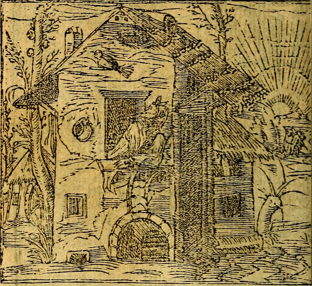 An illustration from Omnia D. And. Alciati emblemata : ad quae singula, praeter concinnas acutásque inscriptiones, lepidas & expressas imagines, ac caetera omnia, quae prioribus nostris editionibus cúm ad eorum distinctionem, tum ad ornatum & correctionem adhibita continebantur, : nunc primùm perelegantia persubtiliáq[ue] adiecta sunt epimuthia, quibus emblematum amplitudo quaecunq[ue] in iis dubia sunt aut obscura, tanquam perspicuis illustrantur, 1566, leaf 87