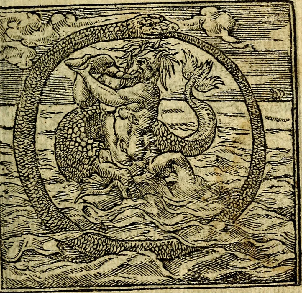 An illustration from Omnia D. And. Alciati Emblemata : ad qvae singula praeter concinnas acutásque inscriptiones, lepidas & expressas imagines, ac caetera omnia, quae prioribus nostris editionibus cùm ad eorum distinctionem, tum ad ornatum & correctionem adhibita continebantur, : nunc primùm perelegantia persubtiliaq́ [ue], 1564, leaf 150