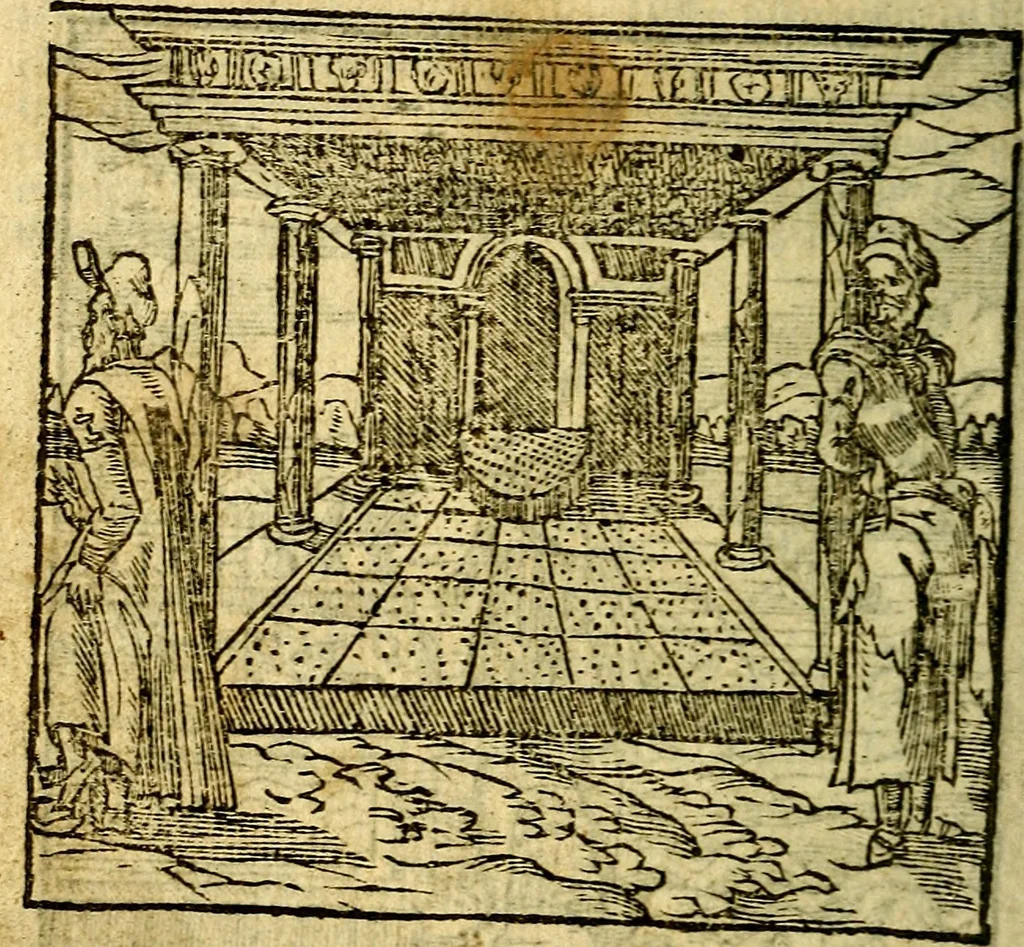 An illustration from Omnia D. And. Alciati Emblemata : ad qvae singula praeter concinnas acutásque inscriptiones, lepidas & expressas imagines, ac caetera omnia, quae prioribus nostris editionibus cùm ad eorum distinctionem, tum ad ornatum & correctionem adhibita continebantur, : nunc primùm perelegantia persubtiliaq́ [ue], 1564, leaf 155