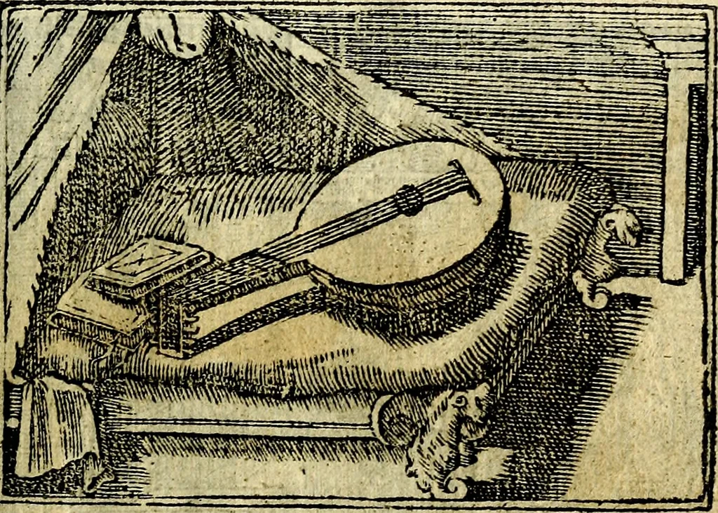 An illustration from Omnia D. And. Alciati Emblemata : ad qvae singula praeter concinnas acutásque inscriptiones, lepidas & expressas imagines, ac caetera omnia, quae prioribus nostris editionibus cùm ad eorum distinctionem, tum ad ornatum & correctionem adhibita continebantur, : nunc primùm perelegantia persubtiliaq́ [ue], 1564, leaf 16