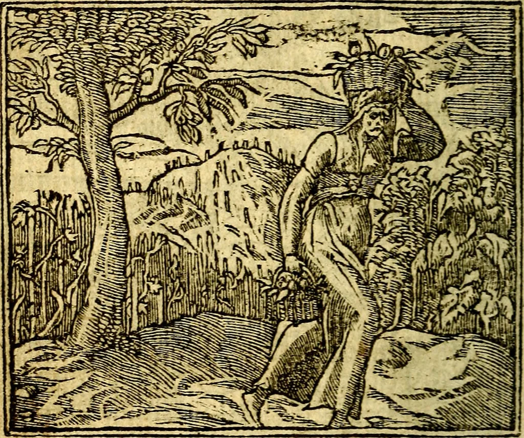 An illustration from Omnia D. And. Alciati Emblemata : ad qvae singula praeter concinnas acutásque inscriptiones, lepidas & expressas imagines, ac caetera omnia, quae prioribus nostris editionibus cùm ad eorum distinctionem, tum ad ornatum & correctionem adhibita continebantur, : nunc primùm perelegantia persubtiliaq́ [ue], 1564, leaf 163
