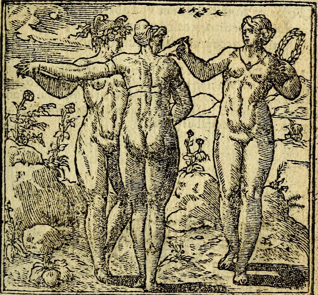 An illustration from Omnia D. And. Alciati Emblemata : ad qvae singula praeter concinnas acutásque inscriptiones, lepidas & expressas imagines, ac caetera omnia, quae prioribus nostris editionibus cùm ad eorum distinctionem, tum ad ornatum & correctionem adhibita continebantur, : nunc primùm perelegantia persubtiliaq́ [ue], 1564, leaf 186