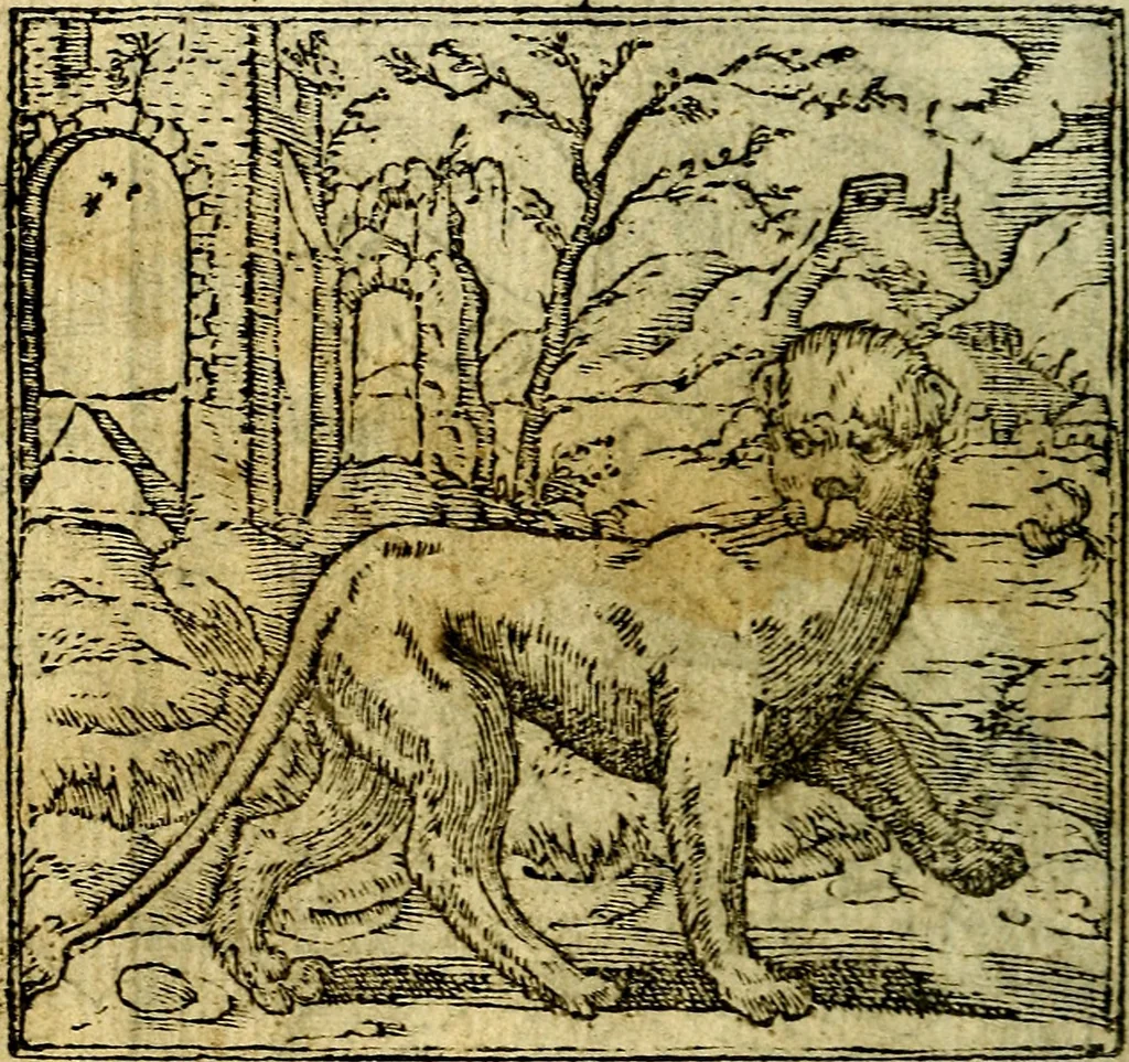 An illustration from Omnia D. And. Alciati Emblemata : ad qvae singula praeter concinnas acutásque inscriptiones, lepidas & expressas imagines, ac caetera omnia, quae prioribus nostris editionibus cùm ad eorum distinctionem, tum ad ornatum & correctionem adhibita continebantur, : nunc primùm perelegantia persubtiliaq́ [ue], 1564, leaf 19