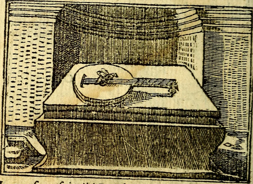 An illustration from Omnia D. And. Alciati Emblemata : ad qvae singula praeter concinnas acutásque inscriptiones, lepidas & expressas imagines, ac caetera omnia, quae prioribus nostris editionibus cùm ad eorum distinctionem, tum ad ornatum & correctionem adhibita continebantur, : nunc primùm perelegantia persubtiliaq́ [ue], 1564, leaf 215