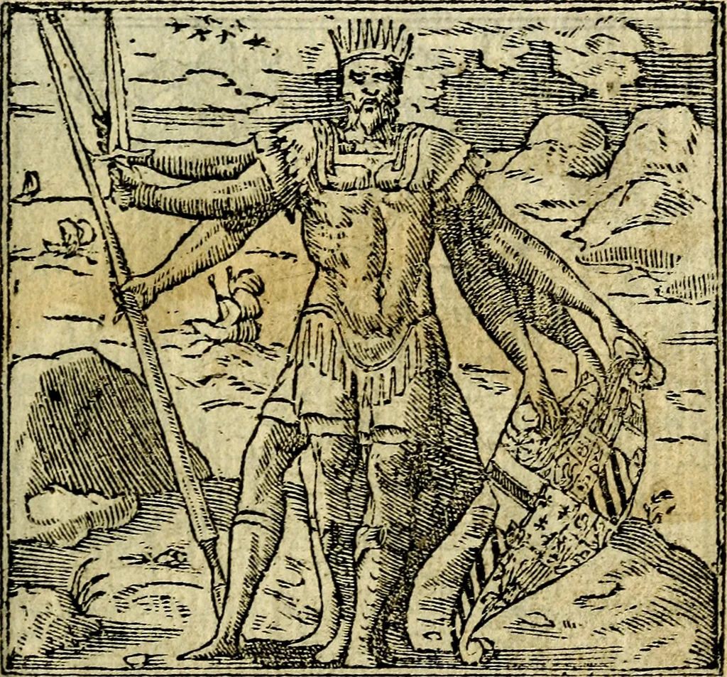An illustration from Omnia D. And. Alciati Emblemata : ad qvae singula praeter concinnas acutásque inscriptiones, lepidas & expressas imagines, ac caetera omnia, quae prioribus nostris editionibus cùm ad eorum distinctionem, tum ad ornatum & correctionem adhibita continebantur, : nunc primùm perelegantia persubtiliaq́ [ue], 1564, leaf 48