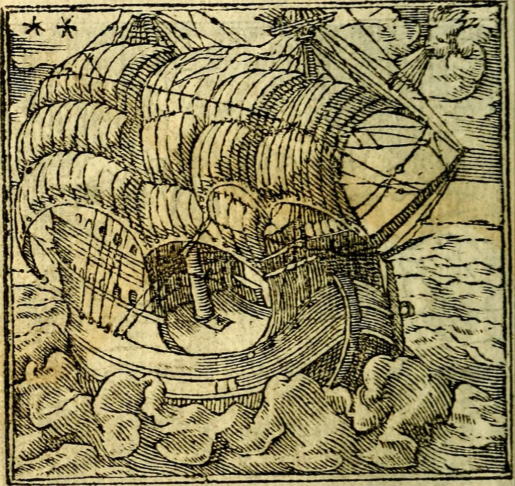 An illustration from Omnia D. And. Alciati Emblemata : ad qvae singula praeter concinnas acutásque inscriptiones, lepidas & expressas imagines, ac caetera omnia, quae prioribus nostris editionibus cùm ad eorum distinctionem, tum ad ornatum & correctionem adhibita continebantur, : nunc primùm perelegantia persubtiliaq́ [ue], 1564, leaf 51