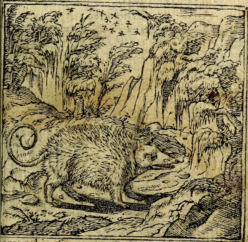 An illustration from Omnia D. And. Alciati Emblemata : ad qvae singula praeter concinnas acutásque inscriptiones, lepidas & expressas imagines, ac caetera omnia, quae prioribus nostris editionibus cùm ad eorum distinctionem, tum ad ornatum & correctionem adhibita continebantur, : nunc primùm perelegantia persubtiliaq́ [ue], 1564, leaf 62