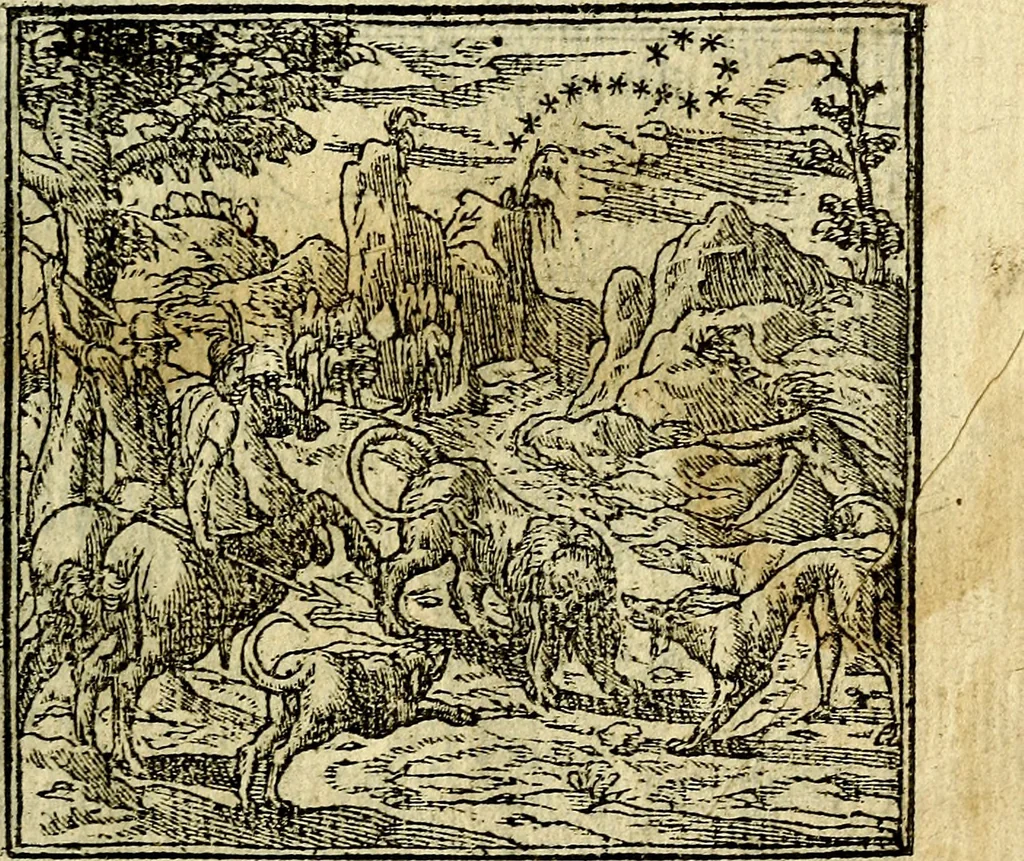 An illustration from Omnia D. And. Alciati Emblemata : ad qvae singula praeter concinnas acutásque inscriptiones, lepidas & expressas imagines, ac caetera omnia, quae prioribus nostris editionibus cùm ad eorum distinctionem, tum ad ornatum & correctionem adhibita continebantur, : nunc primùm perelegantia persubtiliaq́ [ue], 1564, leaf 72