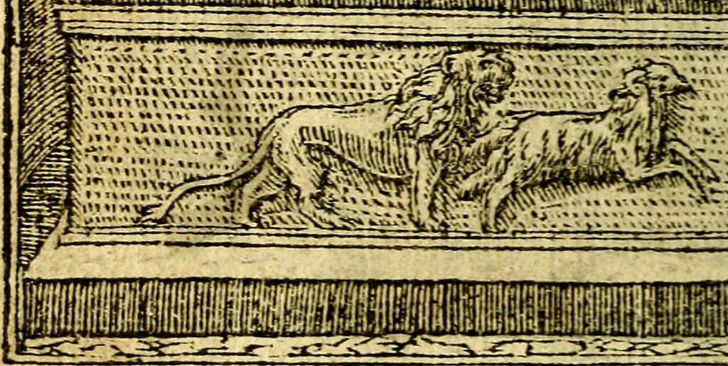 An illustration from Omnia D. And. Alciati Emblemata : ad qvae singula praeter concinnas acutásque inscriptiones, lepidas & expressas imagines, ac caetera omnia, quae prioribus nostris editionibus cùm ad eorum distinctionem, tum ad ornatum & correctionem adhibita continebantur, : nunc primùm perelegantia persubtiliaq́ [ue], 1564, leaf 81