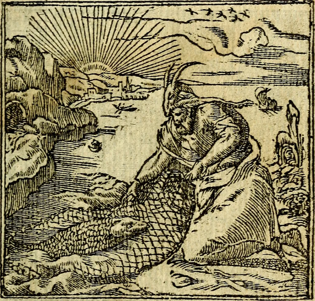 An illustration from Omnia D. And. Alciati Emblemata : ad qvae singula praeter concinnas acutásque inscriptiones, lepidas & expressas imagines, ac caetera omnia, quae prioribus nostris editionibus cùm ad eorum distinctionem, tum ad ornatum & correctionem adhibita continebantur, : nunc primùm perelegantia persubtiliaq́ [ue], 1564, leaf 82