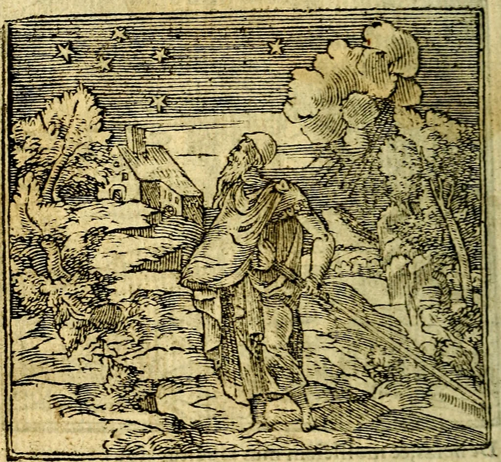 An illustration from Omnia D. And. Alciati Emblemata : ad qvae singula praeter concinnas acutásque inscriptiones, lepidas & expressas imagines, ac caetera omnia, quae prioribus nostris editionibus cùm ad eorum distinctionem, tum ad ornatum & correctionem adhibita continebantur, : nunc primùm perelegantia persubtiliaq́ [ue], 1564, leaf 87