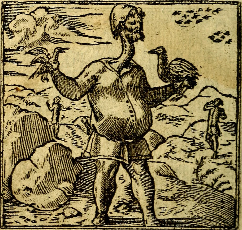 An illustration from Omnia D. And. Alciati Emblemata : ad qvae singula praeter concinnas acutásque inscriptiones, lepidas & expressas imagines, ac caetera omnia, quae prioribus nostris editionibus cùm ad eorum distinctionem, tum ad ornatum & correctionem adhibita continebantur, : nunc primùm perelegantia persubtiliaq́ [ue], 1564, leaf 99