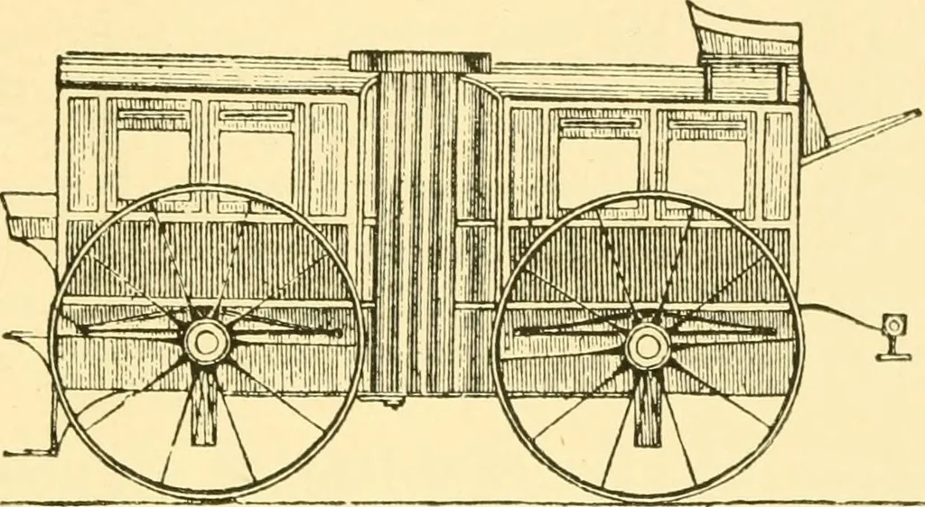 An illustration from Omnibuses and cabs : their origin and history, 1902, leaf 80