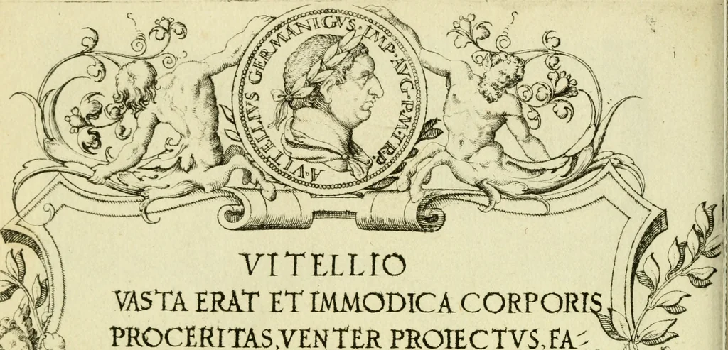 An illustration from Omnivm Caesarvm verissimae imagines ex antiqvis nvmismatis desvmptae : addita per brevi civvsqve vitae descriptiones ac diligenti eorvm qvae reperiri potvervnt nvmismatvm aversae partis delineatione ..., 1554, leaf 73