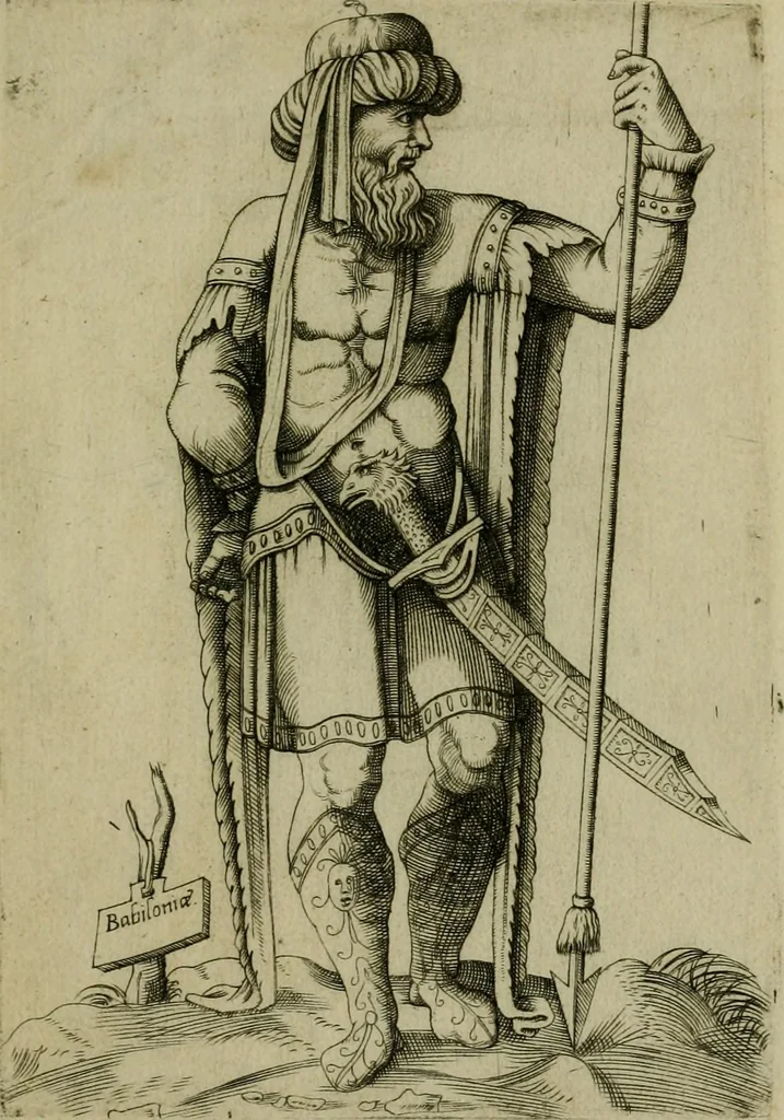 An illustration from Omnivm fere gentivm nostræ ætatis habitvs, nvnqvam ante hac æditi, 1563, leaf 102