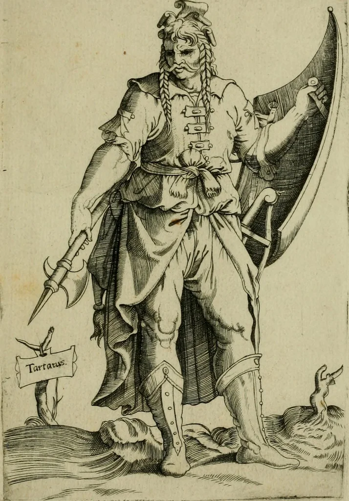 An illustration from Omnivm fere gentivm nostræ ætatis habitvs, nvnqvam ante hac æditi, 1563, leaf 106