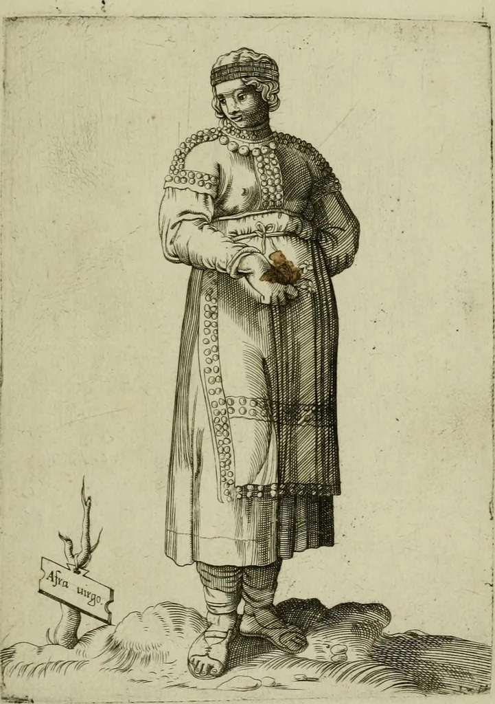 An illustration from Omnivm fere gentivm nostræ ætatis habitvs, nvnqvam ante hac æditi, 1563, leaf 122