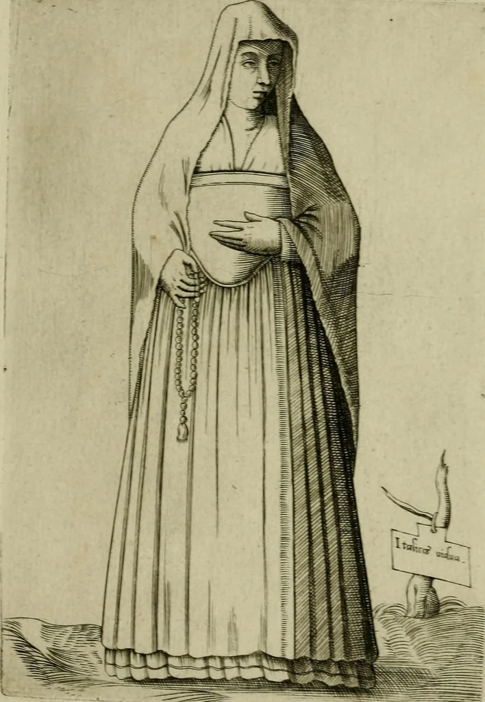 An illustration from Omnivm fere gentivm nostræ ætatis habitvs, nvnqvam ante hac æditi, 1563, leaf 14