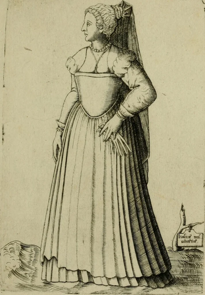 An illustration from Omnivm fere gentivm nostræ ætatis habitvs, nvnqvam ante hac æditi, 1563, leaf 22