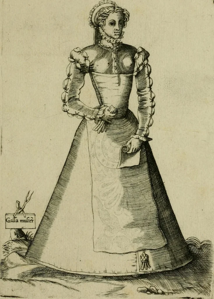 An illustration from Omnivm fere gentivm nostræ ætatis habitvs, nvnqvam ante hac æditi, 1563, leaf 24