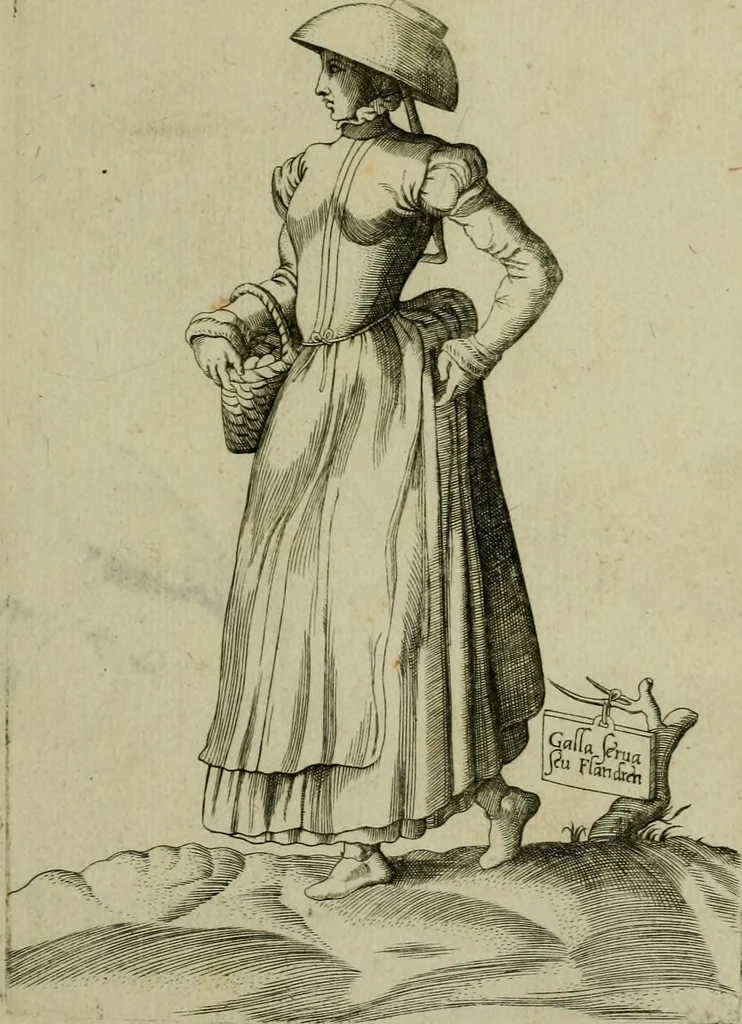 An illustration from Omnivm fere gentivm nostræ ætatis habitvs, nvnqvam ante hac æditi, 1563, leaf 32