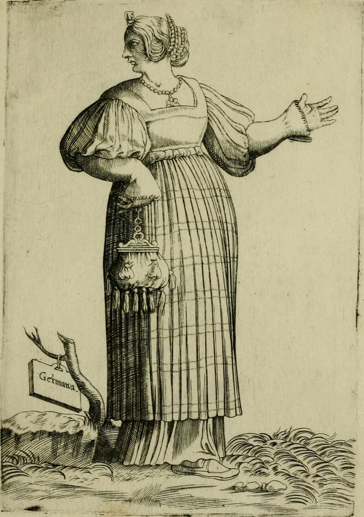 An illustration from Omnivm fere gentivm nostræ ætatis habitvs, nvnqvam ante hac æditi, 1563, leaf 34